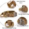Tactical Dog Collar – Heavy-Duty Nylon, Brown (L)