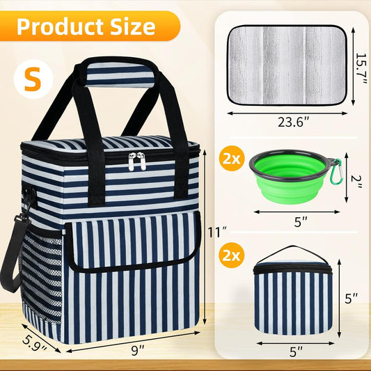 Dog Travel Bag – Camping Kit with Bowls & Mat