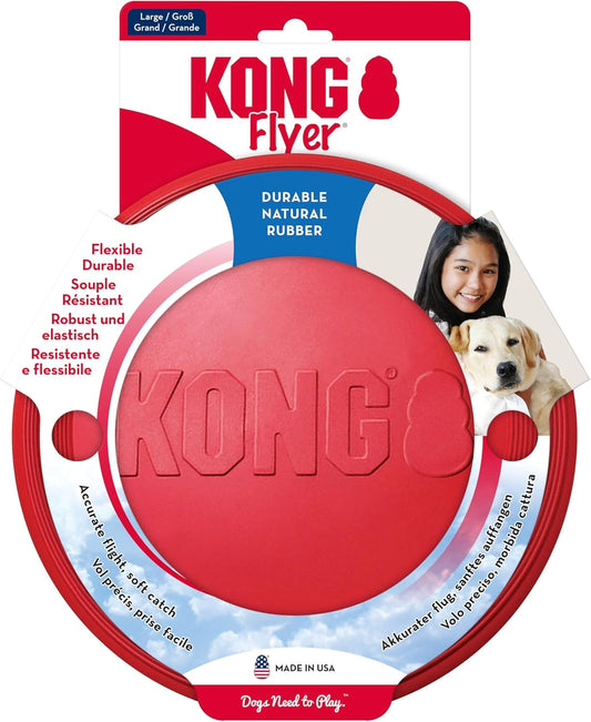 Flyer Dog Toy – Durable Natural Rubber Flying Disc for Medium 