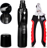 2-Speed Dog Nail Grinder – LED Light, Quiet, Low-Vibration, Rechargeable