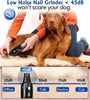 2-Speed Dog Nail Grinder with LED Light – Low Noise, 3 Ports 