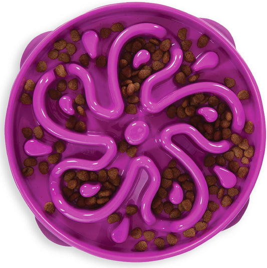 Large Fun Feeder Slo Bowl – 4 Cups (Purple)