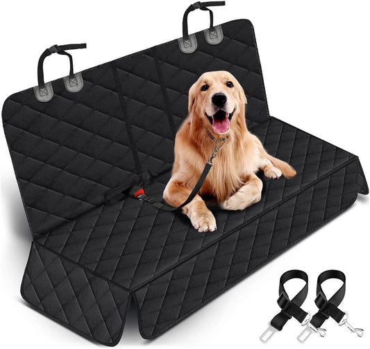 Waterproof Dog Car Seat Cover – Black, Fits Most Cars