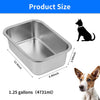 Stainless Steel XL Dog Water Bowl – 1.25 Gallons