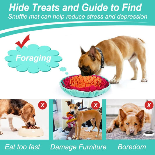 Interactive Snuffle Mat – Adjustable Foraging Toy for Dogs