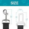 2-Pack Adjustable Dog Car Seat Belts – Heavy-Duty Nylon 
