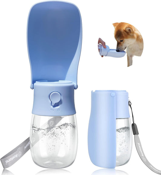 10oz Foldable Dog Water Bottle – Portable Pet Dispenser for Travel, Walking & Hiking