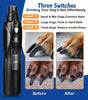 2-Speed Dog Nail Grinder – LED Light, Quiet, Low-Vibration, Rechargeable