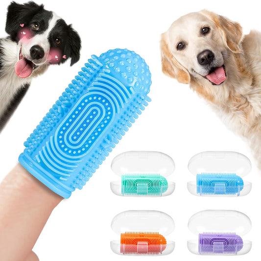 Dog Finger Toothbrush – 4 Pack Dental Kit