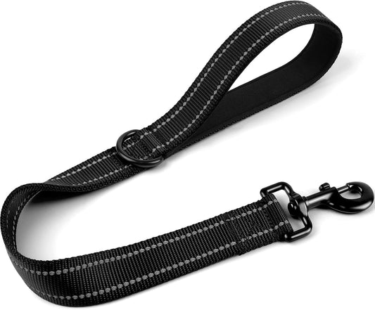 2FT Heavy Duty Dog Leash – Black, Reflective