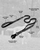 Tactical Bungee Dog Leash – 4–6FT, Black, No-Pull