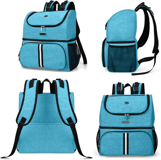 Pet Travel Backpack – Double-Layer, Sky Blue
