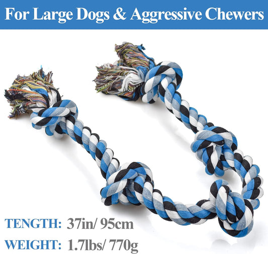Tough Rope Dog Toy – 3FT 5-Knot Chew