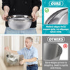 2-Pack Large Stainless Steel Dog Bowls – 1.3 Gallons Each