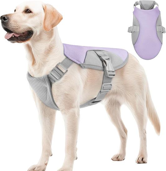 Dog Cooling Vest Harness – UV Protection Summer Jacket with Adjustable Buckle