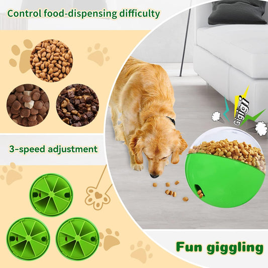 Treat Dispensing Puzzle Ball – Interactive Slow Feeder Toy for Dogs