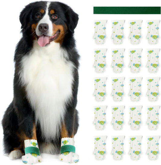 Disposable Waterproof Dog Booties – 20 Pack (L)