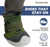 Breathable Dog Shoes – Green, Size B (Set of 4)