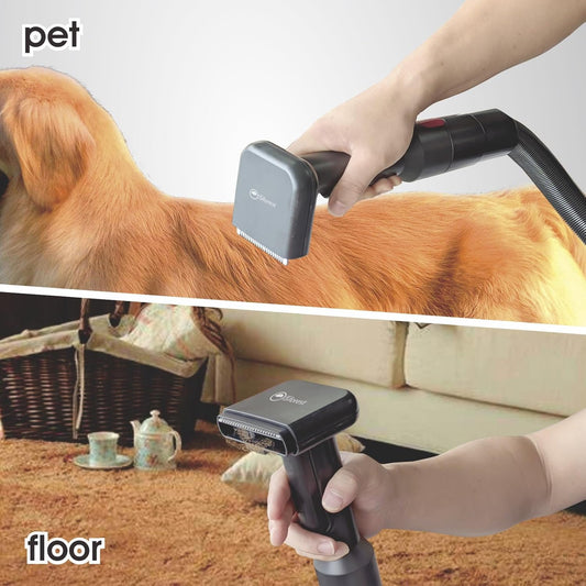 Pet Vacuum Grooming Brush – Deshedding Tool for Dogs