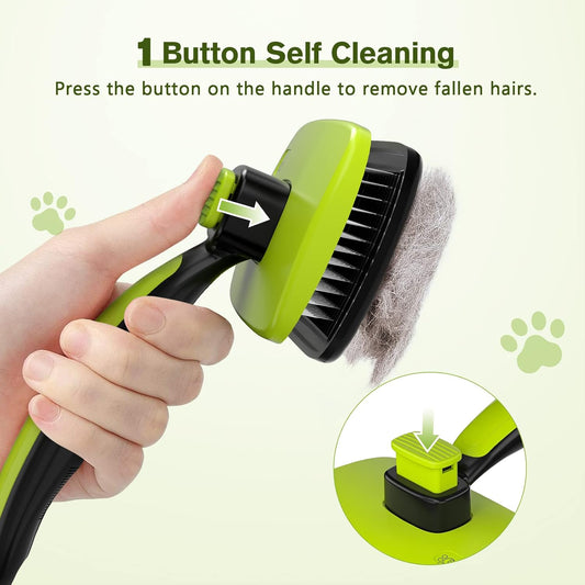 Self-Cleaning Slicker Brush – Shedding 