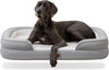 Orthopedic XL Dog Bed – Faux Fur, Washable, Grey
