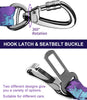3-in-1 Adjustable Dog Seat Belt – Purple Camo Elastic Bungee Buffer