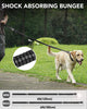 Tactical Bungee Dog Leash – 4–6FT, Black, No-Pull