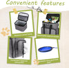 Airline-Approved Dog Travel Bag – Grey, 4-Piece Set