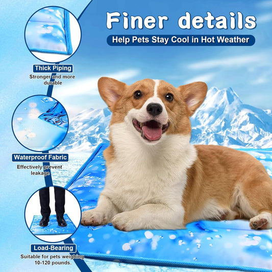 Cooling Pet Mat – Washable, Portable Cool Pad for Dogs Cooling Pet Mat – Washable, Portable Cool Pad for Dogs 
