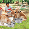 2-Pack Large Stainless Steel Dog Bowls – 1.3 Gallons Each