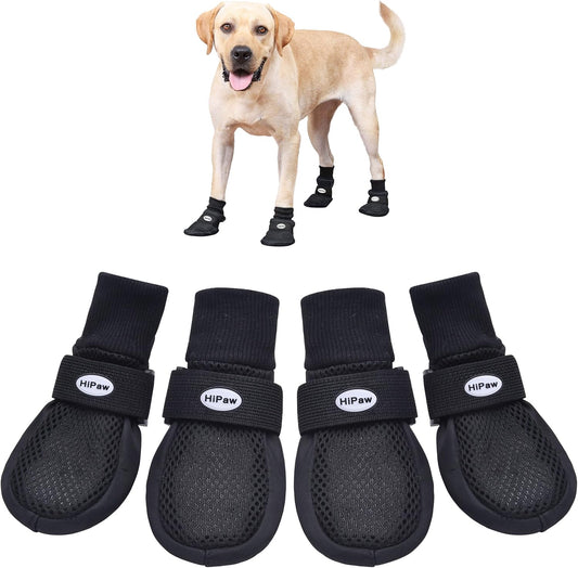 Breathable Summer Dog Boots – Anti-Slip Soles