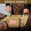 Tactical Dog Harness – Medium, No-Pull, Brown