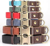 Soft PU Leather Dog Collar – Green, Small (10–15