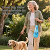 3-in-1 Portable Dog Water Bottle – Foldable Bowl, Food Container & Poop Scooper, 14.2oz (Blue)