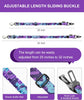 3-in-1 Adjustable Dog Seat Belt – Purple Camo Elastic Bungee Buffer