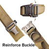 Tactical Dog Collar – Heavy-Duty Nylon, Brown (L)