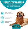 Fun Feeder Slow Bowl – Large, Turquoise, Anti-Gulp Dog Bowl
