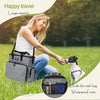 Dog Travel Bag Set – Airline Approved Tote (Gray)