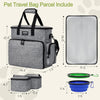 Dog Travel Bag Set – Airline Approved Tote (Gray)
