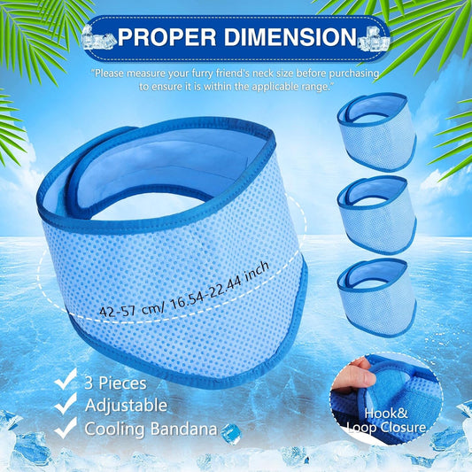 3-Pack Cooling Bandanas for Dog