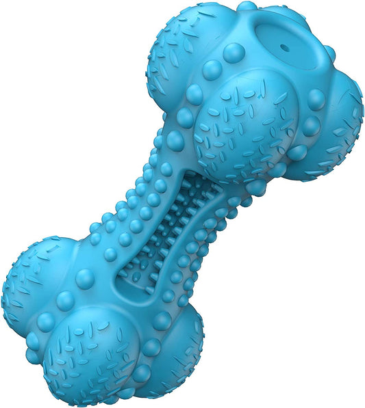 Tough Squeaky Bone Chew – Teeth-Cleaning Power for Strong Chewers