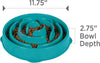 Fun Feeder Slow Bowl – Large, Turquoise, Anti-Gulp Dog Bowl