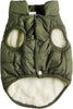 2-Layer Fleece Dog Jacket – Green (S)