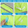 2-Pack Dog Cooling Vests with 4 Reusable Ice Packs – Adjustable Summer Cooling Harness Jacket for Dogs (Large)