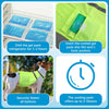 2-Pack Dog Cooling Vests with 4 Reusable Ice Packs – Adjustable Summer Cooling Harness Jacket for Dogs (Large)