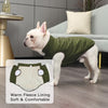 2-Layer Fleece Dog Jacket – Green (S)