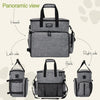 Dog Travel Bag Set – Airline Approved Tote (Gray)
