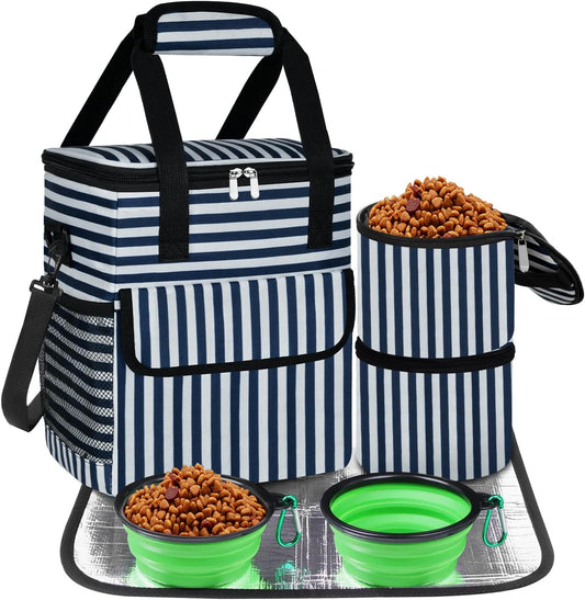 Dog Travel Bag – Camping Kit with Bowls & Mat